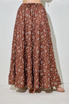Printed Floral Maxi Skirt