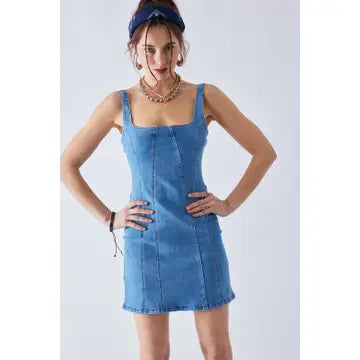 Bustier Denim Dress