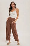 Relaxed Barrel Pants with Pockets