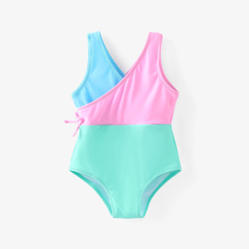 Girls Colorblock One-Piece Swimsuit