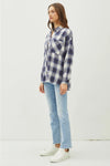 Plaid Flannel Long Sleeve Button Down Shirt