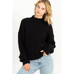 Snuggle In Ribbed High Neck Sweater