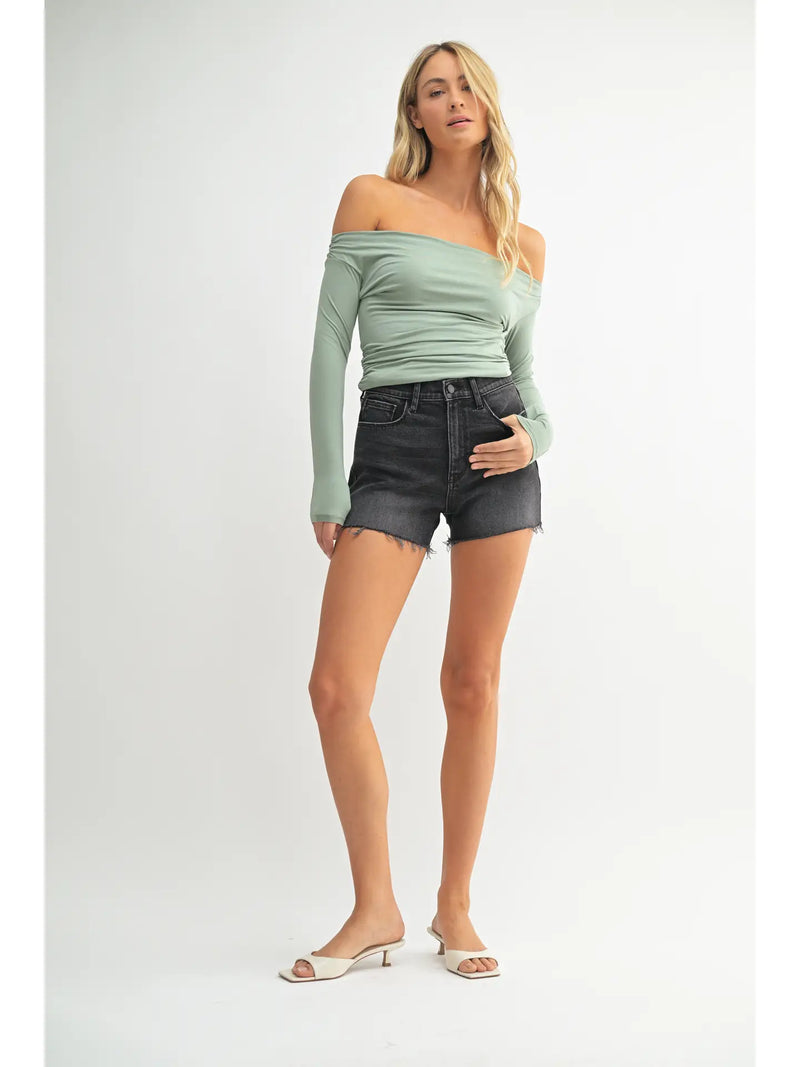 Just USA Jeans Black Wash Soft & Stretchy High Rise Short