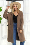 Long Sweater Cardigan with Front Pockets