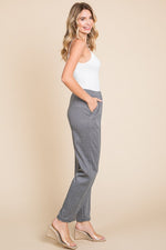 Full Size Pin Tuck Detail Slim Pants