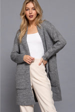Long Sleeve with Pocket Open Sweater Cardigan