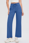 Full Size Drawstring High Waist Pants with Pockets