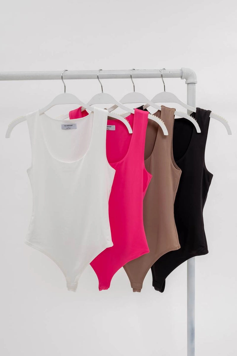 Reversible Knit Tank Bodysuit