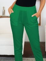 Pocketed High Waist Skinny Pants