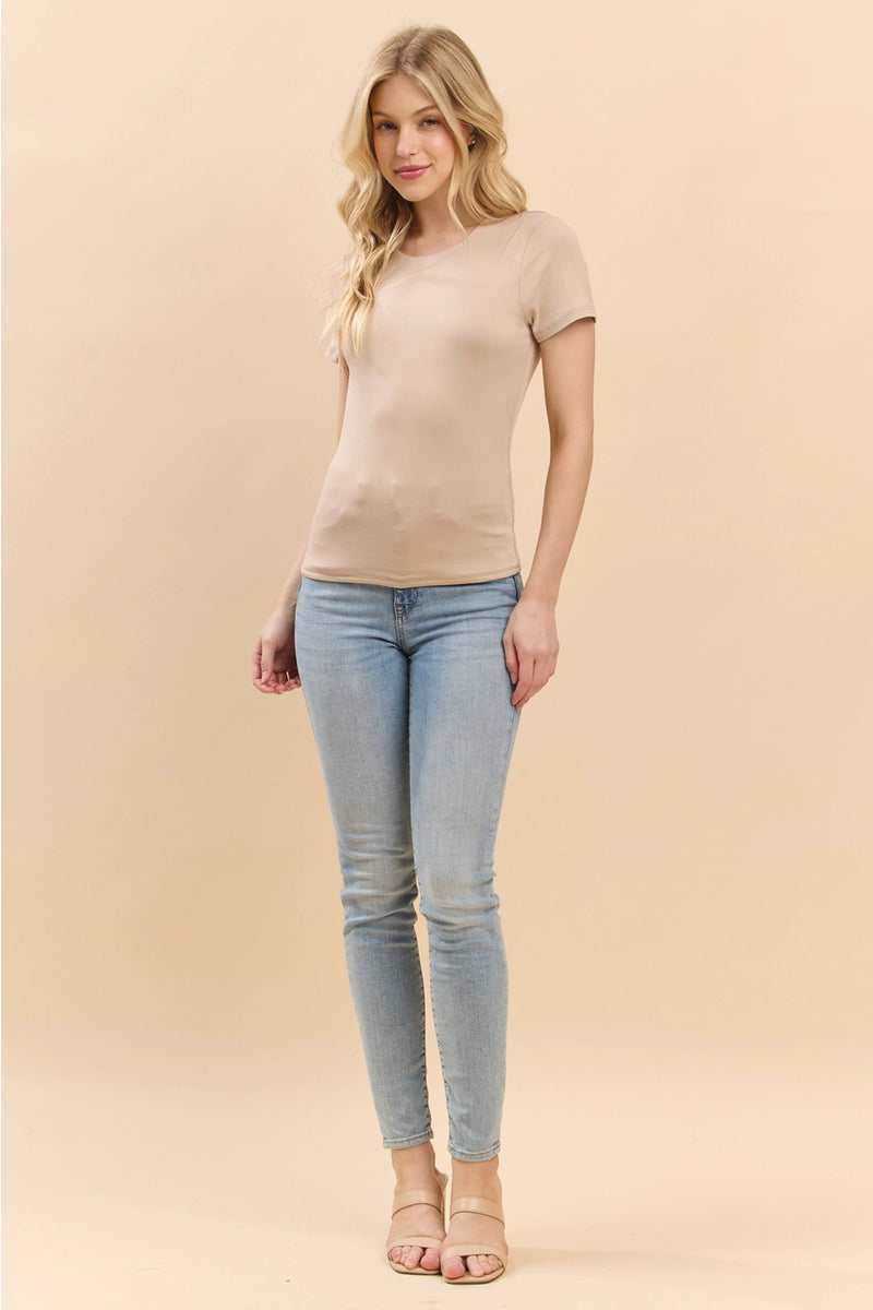 Crewneck Double Layered Top