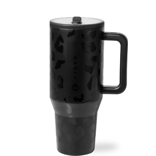 Black Leopard HydroJug 32 oz Traveler Tumbler