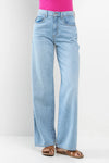 Sneak Peek High Rise Wide Leg Jeans in Medium Light