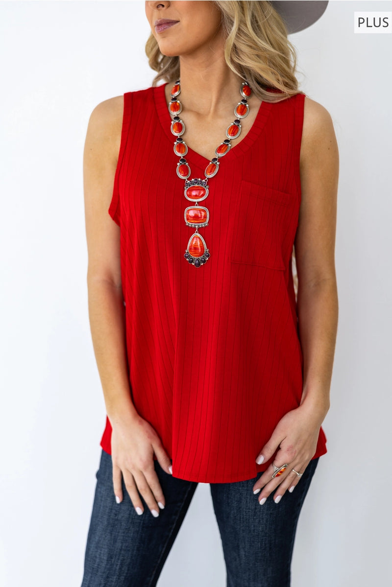 Plus Size Everyday Ribbed Tank Top