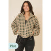 Fireside Check Sherpa Zip-Up (Plus)