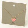 Fuck Off Heart Colored Pendant Necklace
