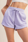 Plus Size French Terry Basic Shorts