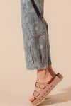 So Me Mid Rise Floral Denim Barrel Jeans