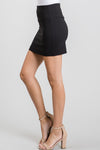 Ponte Welt Pocket Trim Waist Mini Skirt