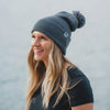 Three Tree Foldover Pom Beanie