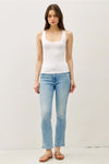 Soft Core-Double Lined Basic Square Neck Tank
