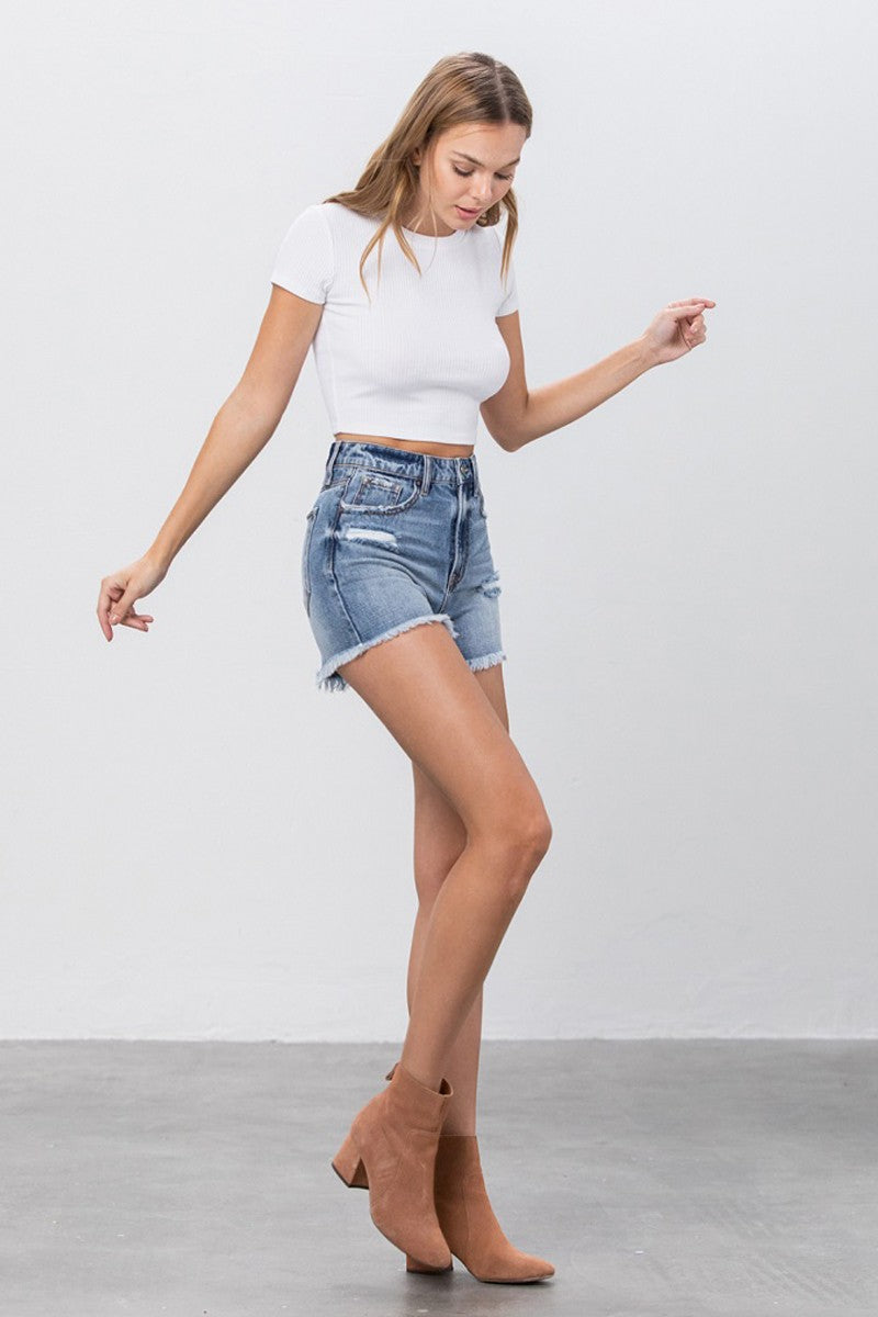 IG High Rise Mom Shorts