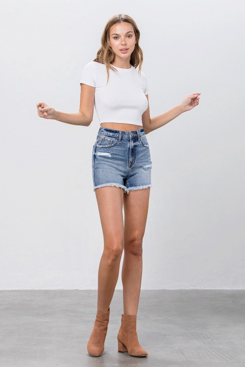 IG High Rise Mom Shorts