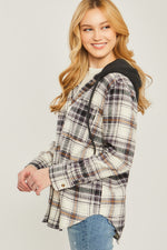 Plaid Flannel Button Up Shacket