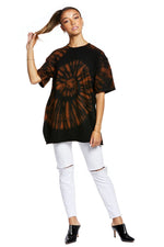 Bleach Tie Dye Oversized Tunic Tee