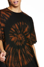 Bleach Tie Dye Oversized Tunic Tee