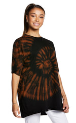 Bleach Tie Dye Oversized Tunic Tee