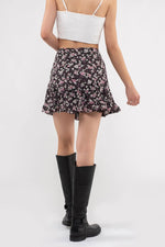 Floral Mini Skirt