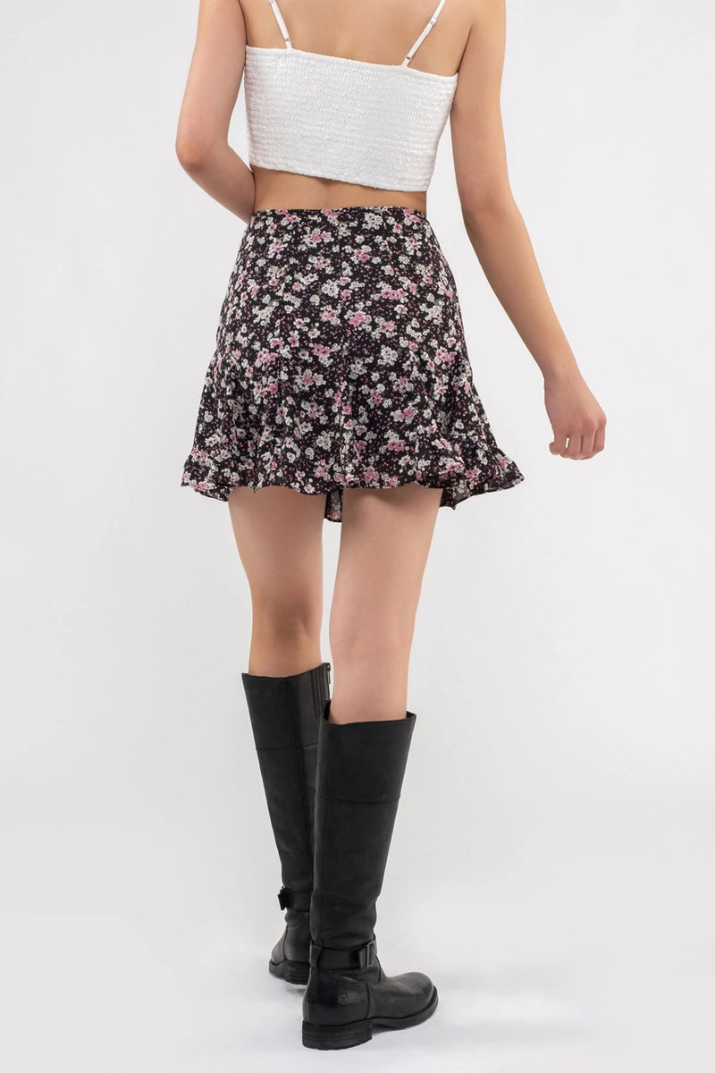 Floral Mini Skirt