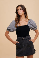 Cargo Denim Mini Skirt