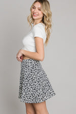 Ditsy Floral Print Skater Skirt
