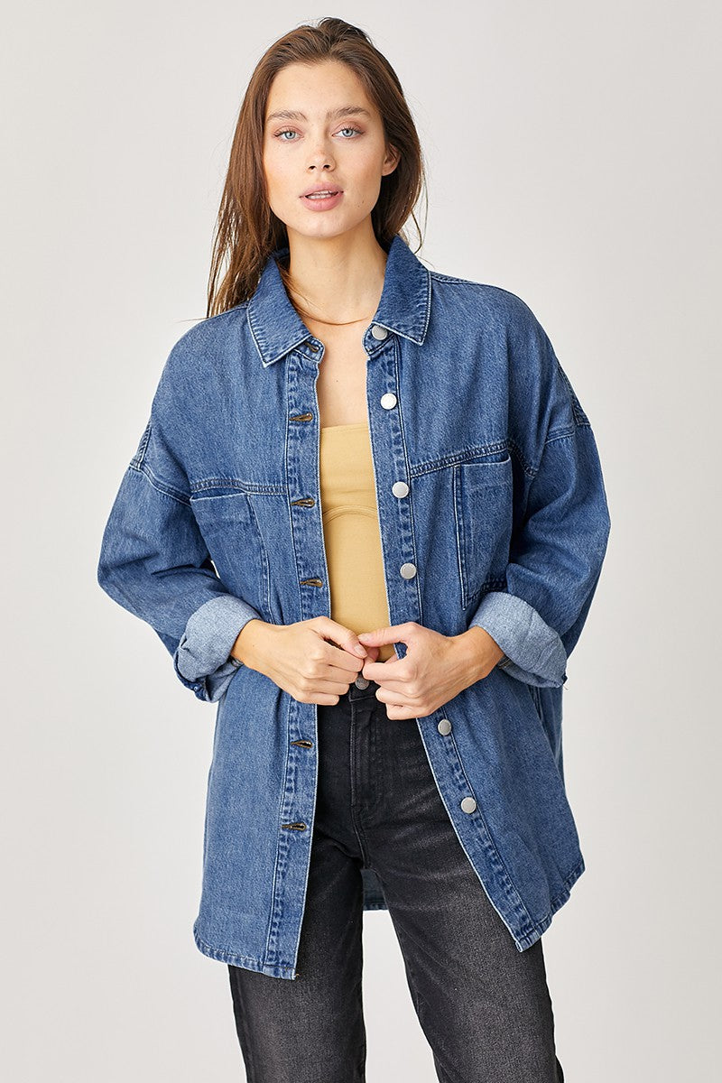 RISEN Oversized Jean Shacket