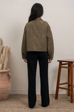 Button Up Quilted Jacket