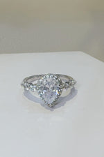 2 Carat Moissanite 925 Sterling Silver Ring