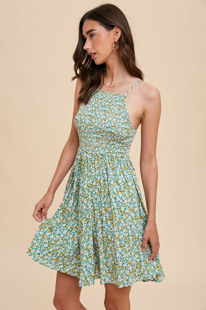 Smocked Cami Mini Dress
