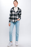 Lightweight Plaid Hooded Shirt