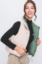 Woven Solid Reversible Vest