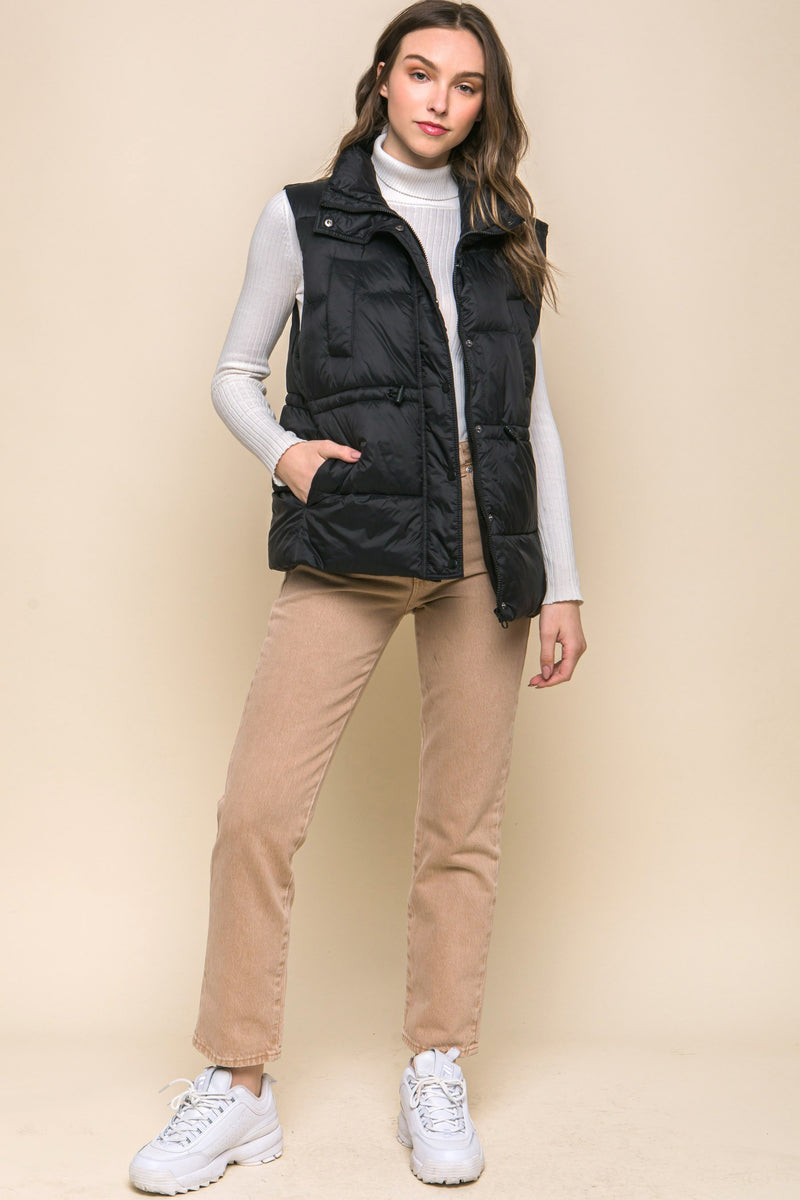 Oversized Zip Up Puffer Vest