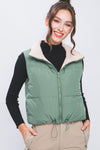Woven Solid Reversible Vest