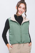 Woven Solid Reversible Vest