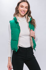 Woven Solid Reversible Vest