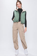 Woven Solid Reversible Vest
