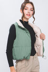 Woven Solid Reversible Vest