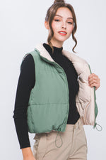Woven Solid Reversible Vest