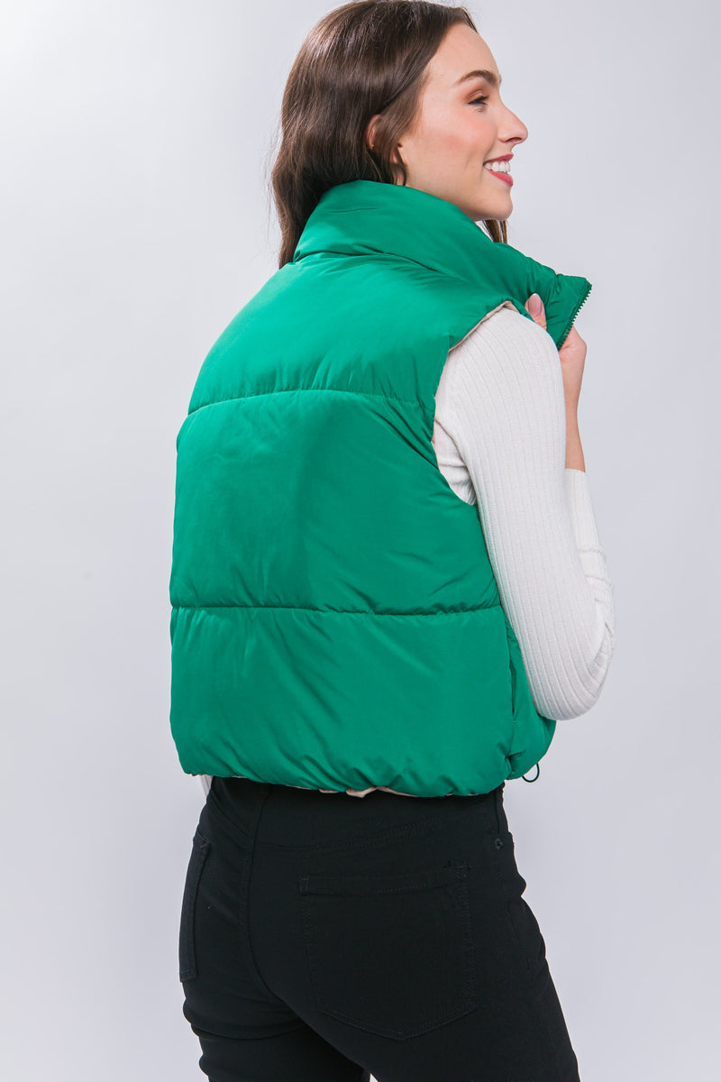 Woven Solid Reversible Vest