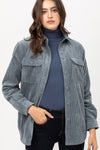 Corduroy Reversible Button Down Jacket