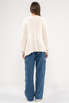 Cozy Open Front Knit Ivory Cardigan
